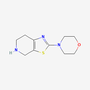 molecular formula C10H15N3OS B13188915 4-(4,5,6,7-Tetrahydrothiazolo[5,4-c]pyridin-2-yl)morpholine 