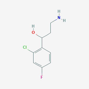 3-Amino-1-(2-chloro-4-fluorophenyl)propan-1-ol