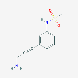 N-[3-(3-Aminoprop-1-YN-1-YL)phenyl]methanesulfonamide