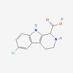 6-Chloro-1H,2H,3H,4H,9H-pyrido[3,4-b]indole-1-carboxylic acid