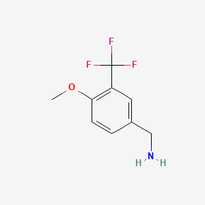 molecular formula C9H10F3NO B1318901 4-Methoxy-3-(trifluoromethyl)benzylamine CAS No. 743408-04-0