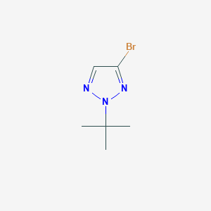 molecular formula C6H10BrN3 B13189011 4-Bromo-2-tert-butyl-2H-1,2,3-triazole 