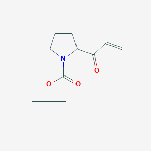 molecular formula C12H19NO3 B13189022 Tert-butyl 2-acryloylpyrrolidine-1-carboxylate 