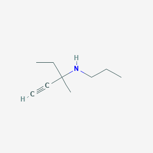 (3-Methylpent-1-yn-3-yl)(propyl)amine