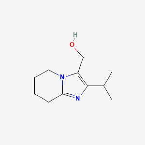 [2-(Propan-2-yl)-5H,6H,7H,8H-imidazo[1,2-a]pyridin-3-yl]methanol