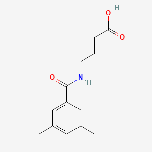 molecular formula C13H17NO3 B13189060 4-[(3,5-Dimethylbenzoyl)amino]butanoic acid 