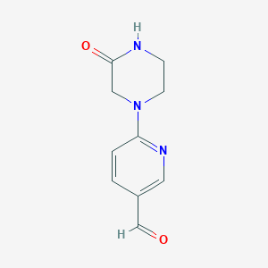 6-(3-Oxopiperazin-1-YL)pyridine-3-carbaldehyde