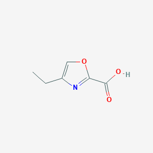 molecular formula C6H7NO3 B13189077 4-Ethyl-1,3-oxazole-2-carboxylic acid 