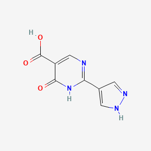 6-Oxo-2-(1H-pyrazol-4-yl)-1,6-dihydropyrimidine-5-carboxylic acid