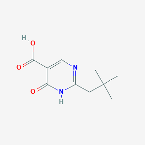 2-(2,2-Dimethylpropyl)-6-oxo-1,6-dihydropyrimidine-5-carboxylic acid