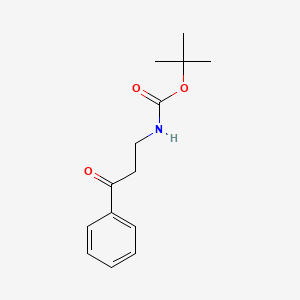 molecular formula C14H19NO3 B1318911 叔丁基（3-氧代-3-苯基丙基）氨基甲酸酯 CAS No. 333387-97-6