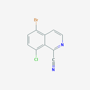 5-Bromo-8-chloroisoquinoline-1-carbonitrile