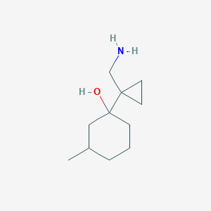 1-[1-(Aminomethyl)cyclopropyl]-3-methylcyclohexan-1-ol