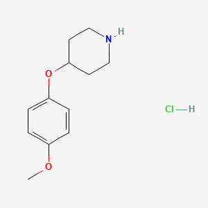 molecular formula C12H18ClNO2 B1318918 4-(4-Methoxyphenoxy)piperidine hydrochloride CAS No. 333954-89-5