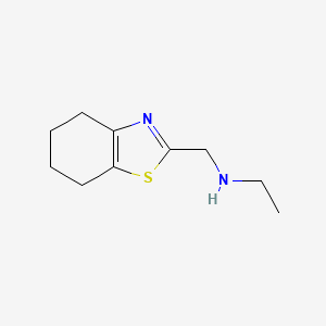 molecular formula C10H16N2S B13189185 Ethyl(4,5,6,7-tetrahydro-1,3-benzothiazol-2-ylmethyl)amine 