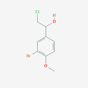 1-(3-Bromo-4-methoxyphenyl)-2-chloroethan-1-ol