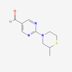 2-(2-Methylthiomorpholin-4-yl)pyrimidine-5-carbaldehyde