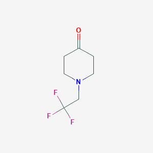 molecular formula C7H10F3NO B1318925 1-(2,2,2-Trifluoroethyl)piperidin-4-one CAS No. 81363-14-6