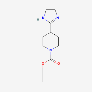 molecular formula C13H21N3O2 B1318926 tert-butyl 4-(1H-imidazol-2-yl)piperidine-1-carboxylate CAS No. 158654-96-7