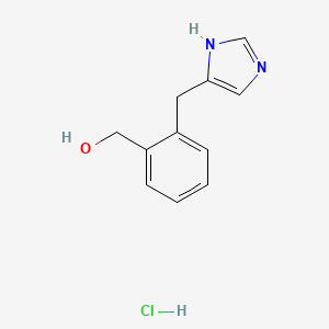 {2-[(1H-imidazol-4-yl)methyl]phenyl}methanol hydrochloride