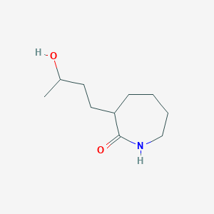 3-(3-Hydroxybutyl)azepan-2-one