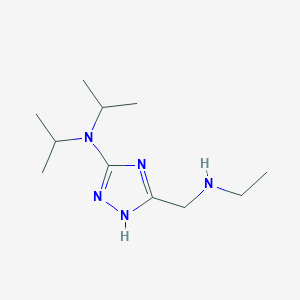 5-[(Ethylamino)methyl]-N,N-bis(propan-2-yl)-1H-1,2,4-triazol-3-amine