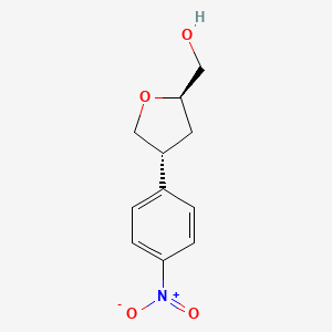 [(2R,4R)-4-(4-Nitrophenyl)oxolan-2-yl]methanol