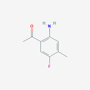 1-(2-Amino-5-fluoro-4-methylphenyl)ethan-1-one