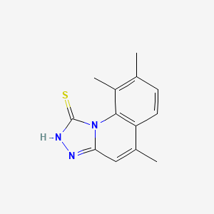 5,8,9-Trimethyl-[1,2,4]triazolo[4,3-a]quinoline-1-thiol