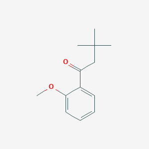 molecular formula C13H18O2 B1318942 3,3-二甲基-2'-甲氧基丁酰苯酮 CAS No. 898764-14-2