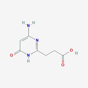 3-(4-Amino-6-hydroxypyrimidin-2-YL)propanoic acid