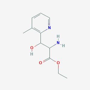 Ethyl 2-amino-3-hydroxy-3-(3-methylpyridin-2-yl)propanoate