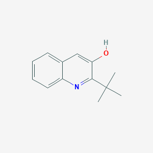 molecular formula C13H15NO B13189445 2-Tert-butylquinolin-3-ol 