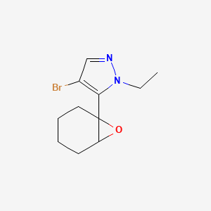 4-Bromo-1-ethyl-5-{7-oxabicyclo[4.1.0]heptan-1-yl}-1H-pyrazole