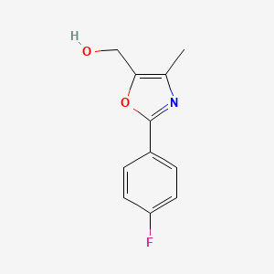 [2-(4-Fluorophenyl)-4-methyl-1,3-oxazol-5-yl]methanol