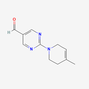 2-(4-Methyl-1,2,3,6-tetrahydropyridin-1-yl)pyrimidine-5-carbaldehyde