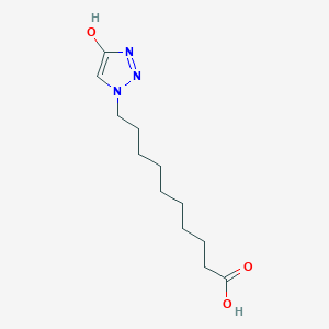 10-(4-Hydroxy-1H-1,2,3-triazol-1-yl)decanoic acid