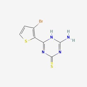 4-Amino-6-(3-bromothiophen-2-YL)-1,3,5-triazine-2-thiol