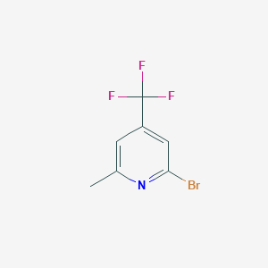 molecular formula C7H5BrF3N B1318948 2-溴-6-甲基-4-(三氟甲基)吡啶 CAS No. 451459-17-9