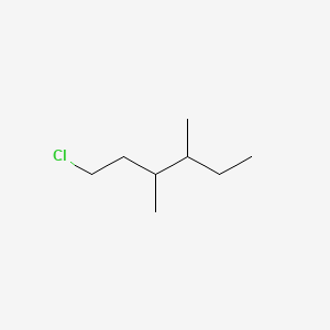 molecular formula C8H17Cl B13189495 Hexane, 1-chloro-3,4-dimethyl- CAS No. 2350-26-7