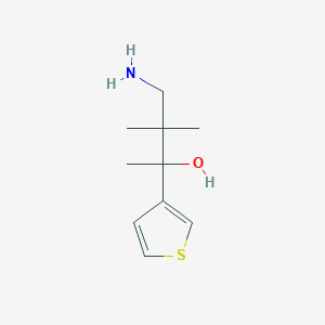 4-Amino-3,3-dimethyl-2-(thiophen-3-yl)butan-2-ol