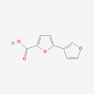 molecular formula C9H6O4 B13189522 5-(Furan-3-yl)furan-2-carboxylic acid 