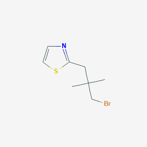 2-(3-Bromo-2,2-dimethylpropyl)-1,3-thiazole