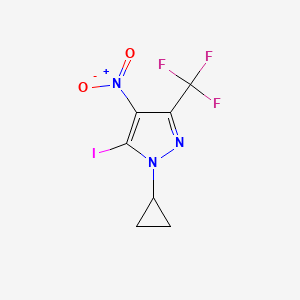 1-Cyclopropyl-5-iodo-4-nitro-3-(trifluoromethyl)-1H-pyrazole