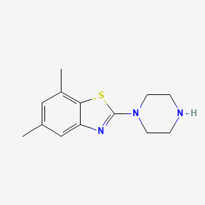 5,7-Dimethyl-2-(piperazin-1-yl)-1,3-benzothiazole