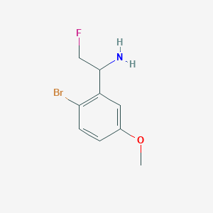 1-(2-Bromo-5-methoxyphenyl)-2-fluoroethan-1-amine