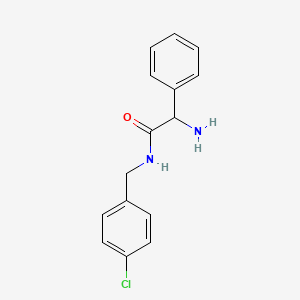 2-Amino-n-[(4-chlorophenyl)methyl]-2-phenylacetamide