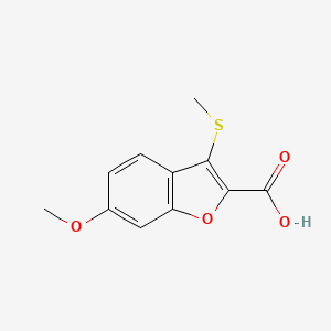 6-Methoxy-3-(methylsulfanyl)-1-benzofuran-2-carboxylic acid