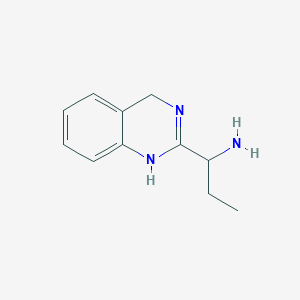 molecular formula C11H15N3 B13189615 1-(3,4-Dihydroquinazolin-2-yl)propan-1-amine 