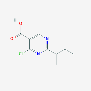 molecular formula C9H11ClN2O2 B13189656 2-(Butan-2-yl)-4-chloropyrimidine-5-carboxylic acid 